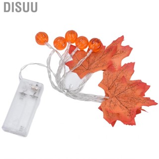 Disuu Fall Light 10LEDs  Powered Pumpkin Maple Leaf String Party Hot