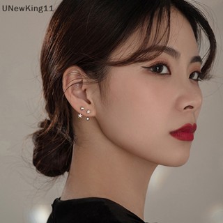 Unewking ต่างหูสตั๊ด สเตนเลส สีทอง มินิมอล คริสตัล ดาว ต่างหูสตั๊ด ผู้หญิง เกาหลี เกลียว กระดูกอ่อน เครื่องประดับ th