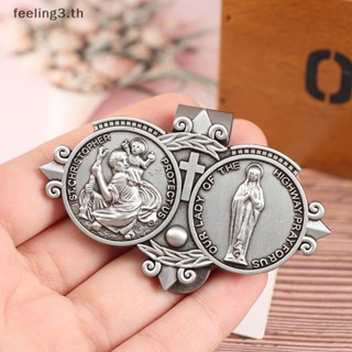 { Feeling3.th } St Christopher คลิปหนีบที่บังแดดรถยนต์ สําหรับรถยนต์