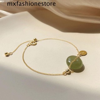 Mxfashione สร้อยข้อมือโซ่ แฮนด์เมด ปรับได้ สําหรับผู้หญิง