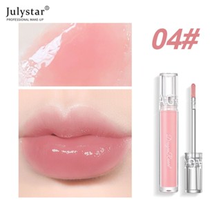 JULYSTAR Ready Stock Dragon Ranee 6 สี Mirror Water ลิปสติก Waterproof Long Lasting Moisturizing Lip Tint โปร่งใสลิปสติกสีแดงแต่งหน้าเครื่องสำอาง