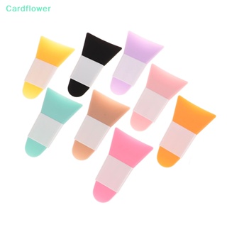 &lt;Cardflower&gt; แปรงซิลิโคน แบบสองหัว สําหรับมาส์กหน้า ผสมโคลน ฟิล์ม มาสก์หน้า ลดราคา