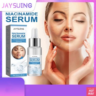 Jayswing Nicotinamide Essence 30ml Fade Fine Lines ผิวกระจ่างใสและต่อต้านริ้วรอย สามารถแก้ปัญหาใบหน้าของคุณ ประกอบด้วยส่วนผสมบำรุงและให้ความชุ่มชื้น Beauty Frenzy