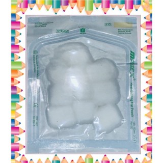 🚑Sterile Cotton Balls🚑 สำลีก้อนปลอดเชื้อ ขนาด 0.35 กรัม [ยกแพ็ค 50 ซอง] [10 ก้อน/ซอง]