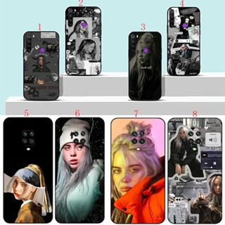 เคสโทรศัพท์มือถือแบบนิ่ม ลาย Billie Eilish น่ารัก สีดํา สําหรับ Redmi Note 9 9S 9 Pro 9 Pro Max 9T 10 10 Pro 4G H14