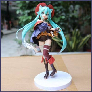 Sy2 โมเดลฟิกเกอร์ Wonderland Hatsune Miku Cat in Boots ของเล่น สําหรับตกแต่งบ้าน เก็บสะสม ของขวัญ YS2