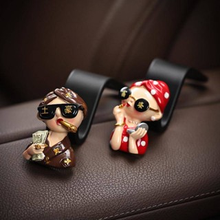 Funny Rich Woman Car Inner Hook Rear Row Girl Car Creativity Car Interior Decoration Interior Decoration Good Stuff Supplies wt34