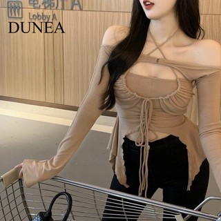 Dunea ผู้หญิง เซ็กซี่ ถอดออกได้ ข้อมือ ไม่สม่ําเสมอ เชือกแขวนคอ เสื้อกล้าม