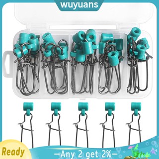 Wuyuans ชุดสไลด์ถ่วงน้ําหนัก อุปกรณ์เสริม สําหรับตกปลา 25 ชิ้น