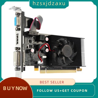 【hzsxjdzaxu】การ์ดจอ Hd7450 64Bit 2GB GDDR3 PCI-E 2.0 X16 HDMI สําหรับ AMD Radeon HD 7450 2G 64 Bit