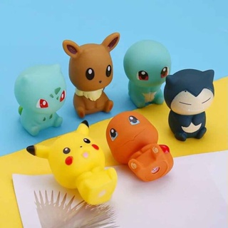 Pokemon bath toys X6 Pikachu,Evee,Charmander,Snorlax,Bulbasaur,Squirtle