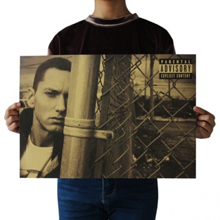 โปสเตอร์กระดาษคราฟท์ ลาย Ruffian Eminem สไตล์เรโทร สําหรับตกแต่งบ้าน บาร์ คาเฟ่