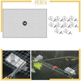 [Perfk] ตาข่ายกันกระโดด ติดตั้งง่าย สําหรับตู้ปลา