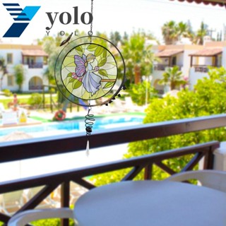 Yolo โมบายกระดิ่งโลหะ รูปแมลงปอ สวยงาม สําหรับตกแต่งบ้าน