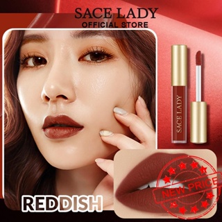 Sace LADY เซตลิปสติก เนื้อแมตต์กํามะหยี่ กันน้ํา ไม่เหนียวติด L8B4