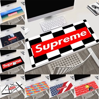 แผ่นรองเมาส์ กันลื่น ลายโลโก้ Supreme อุปกรณ์เสริม สําหรับเล่นเกมคอมพิวเตอร์ แล็ปท็อป