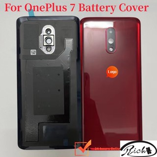 เคสแบตเตอรี่ด้านหลัง แบบกระจก ลายโลโก้เลนส์กล้อง สําหรับ Oneplus 7 Oneplus 7