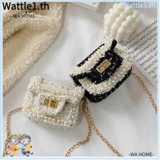 Wttle กระเป๋าใส่เหรียญ ประดับมุก แฟชั่น 1 ชิ้น