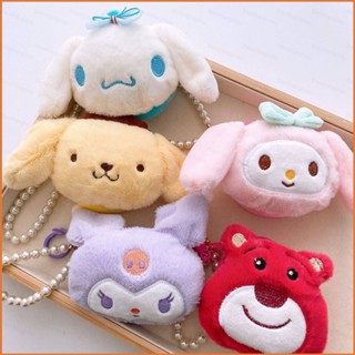 Yt3 Sanrio mymelody Kuromi Cinnamon Pompom Purin Lotso กระเป๋าสตางค์ ขนาดใหญ่ จุของได้เยอะ ลายตุ๊กตาหมีสตรอเบอร์รี่น่ารัก สร้างสรรค์ สําหรับผู้หญิง