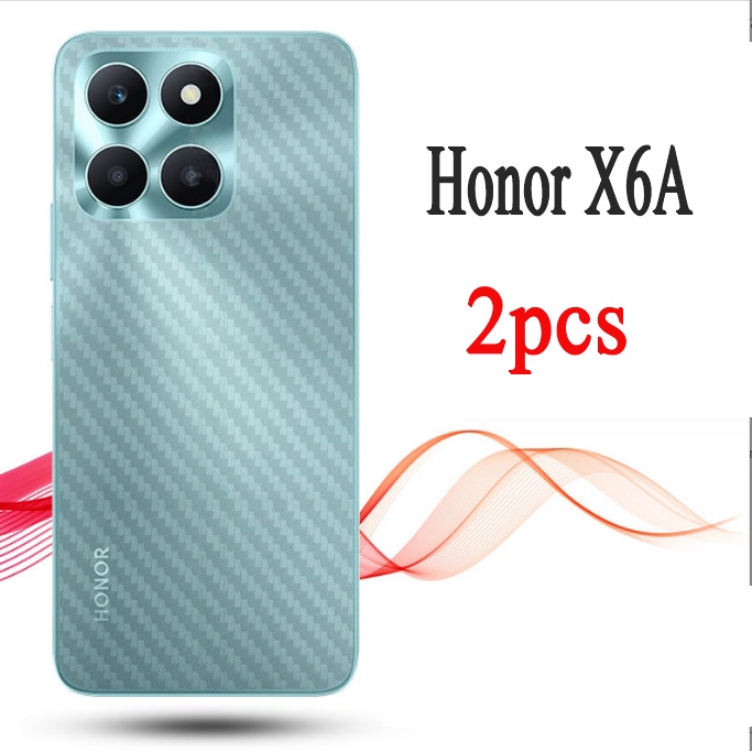 Huawei Honor X6A คาร์บอนฟิล์มด้านหลังสําหรับ Honor X7A X8A X9A คาร์บอนไฟเบอร์สติกเกอร์ด้านหลังคาร์บอ