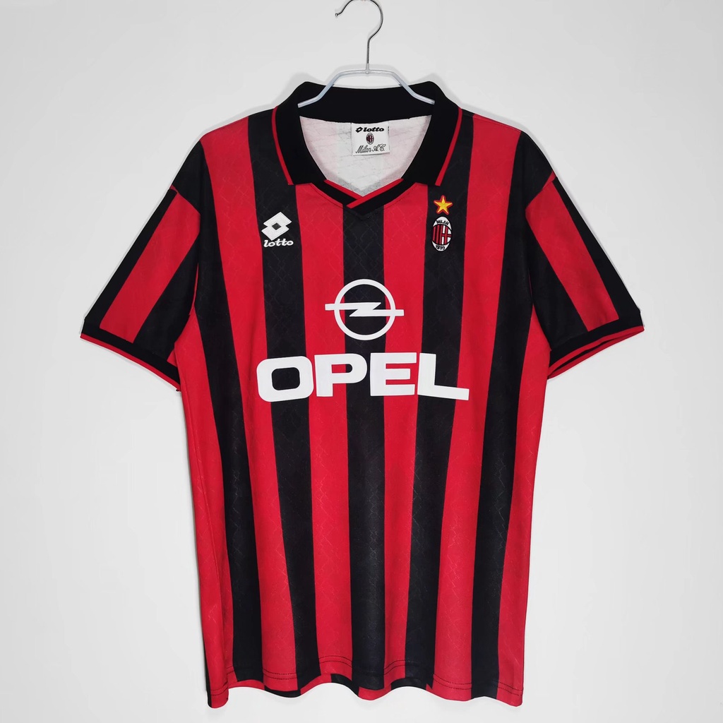 1995-96 Season AC Milan Home Retro Jersey Sports Football Jersey