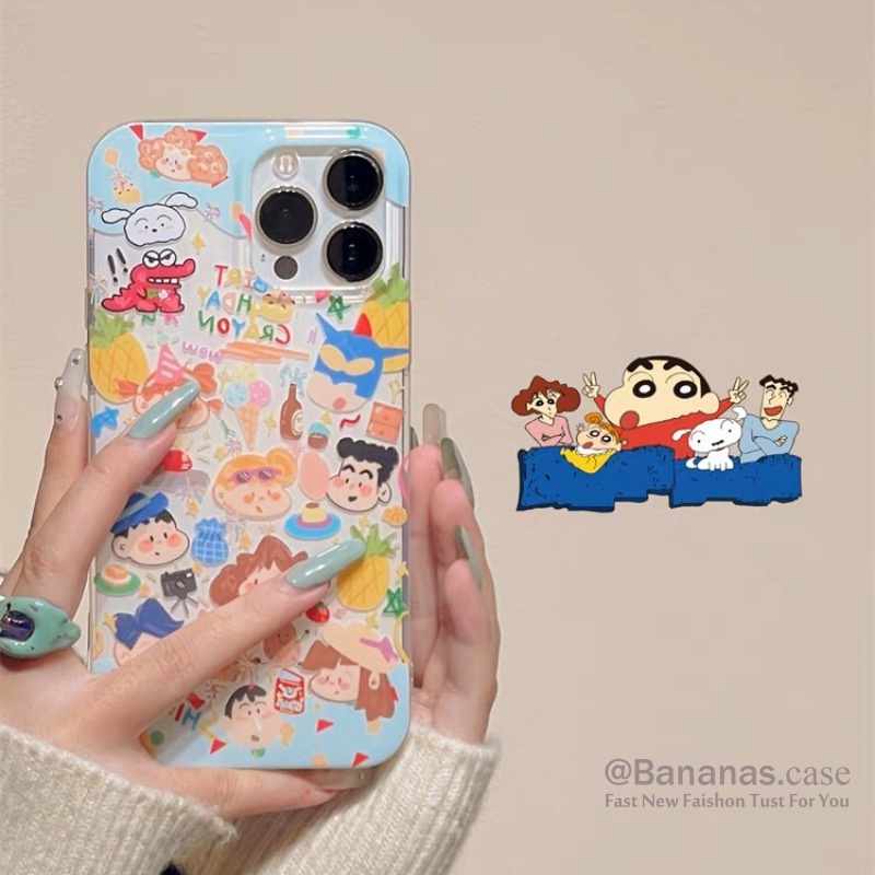 เคสโทรศัพท์มือถือแบบนิ่ม ใส ลายการ์ตูนชินจัง Xiaoxin สําหรับ iPhone 15 14 13 12 11 Pro Max X Xr Xs Max 7 8 Plus SE2020