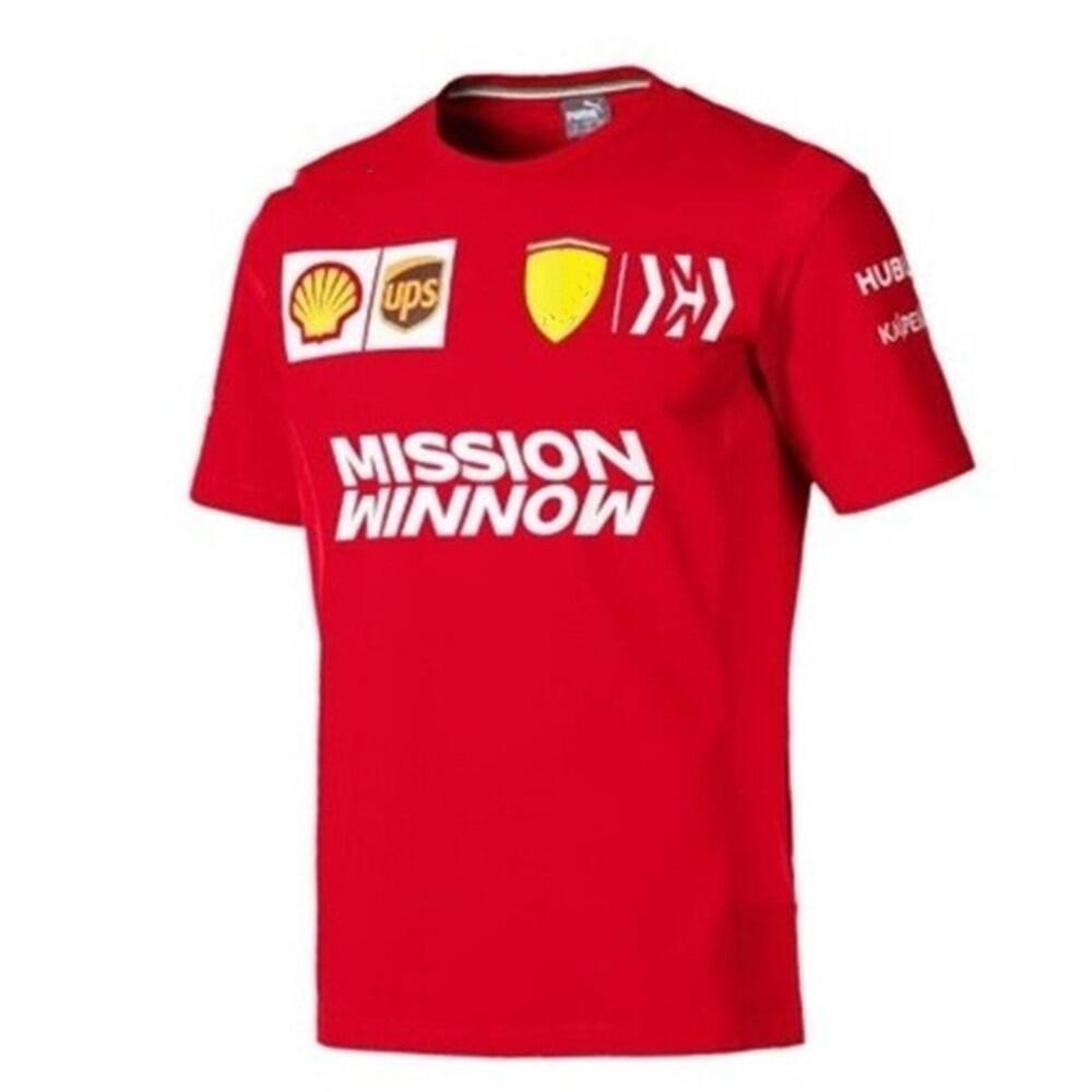 Merah ~ เสื้อยืดแขนสั้น พิมพ์ลาย WINNOW Mission Ferrari F1 สีแดง แฟชั่นฤดูร้อน สําหรับผู้ชาย