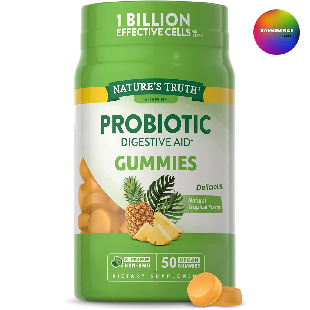 Nature’s Truth Probiotic Gummies (50ชิ้น) กัมมี่โปรไบโอติก โพรไบโอติก ระบบขับถ่าย