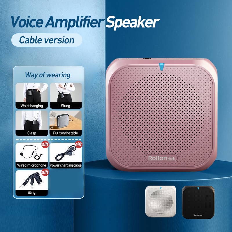 ไมค์ลําโพง Rolton K400 ไมค์ช่วยสอน ลําโพงช่วยสอนไมค์สอนนักเรียน โทรโข่ง พกพา