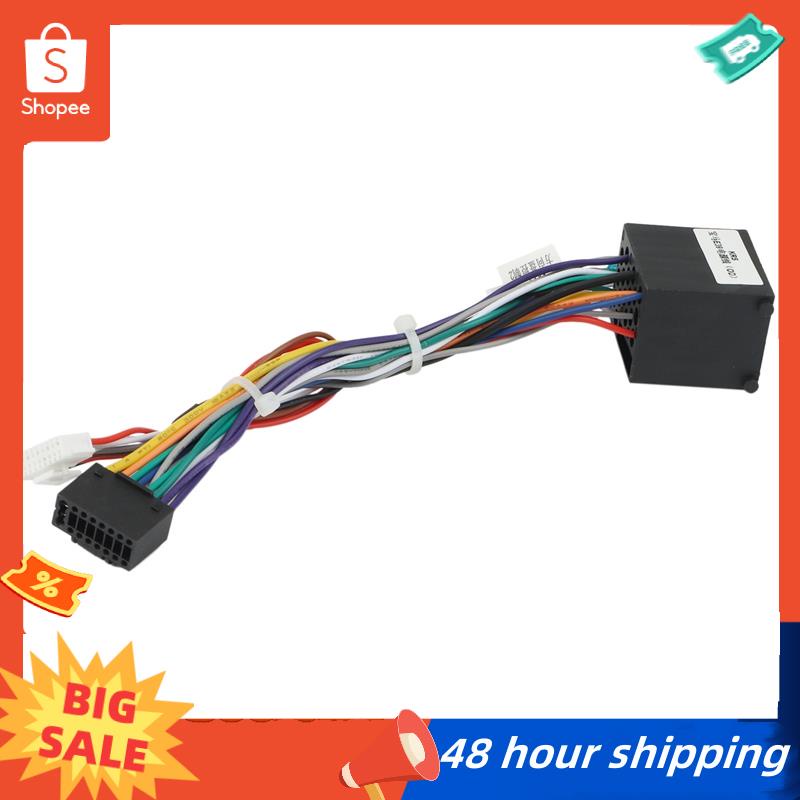 พร้อมส่ง อะแดปเตอร์สายไฟรถยนต์ 16Pin สําหรับ -BMW E46 E39(1995-2000) E53(99) Android Stereo