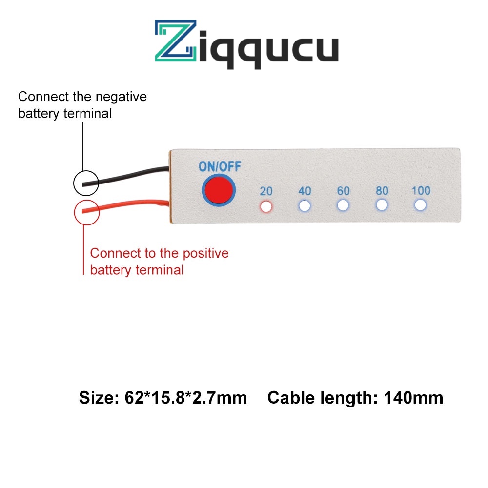 Ziqqucu 1s 3s 4s Li-Ion บอร์ดโมดูลแสดงสถานะแบตเตอรี่ สําหรับจอแสดงผลแรงดันไฟฟ้า LED