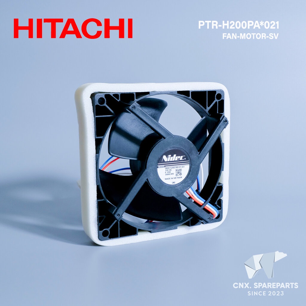 PTR-H200PA*021 มอเตอร์พัดลมตู้เย็น HITACHI มอเตอร์พัดลมตู้เย็นฮิตาชิ (HH0004962A) U92C12MS1N3-57J23 