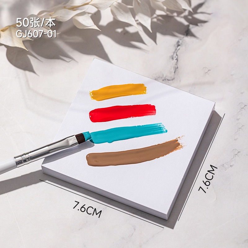 50 แผ่น/หนังสือแต่งเล็บกระดาษระบายสีแบบใช้แล้วทิ้งสไตล์ญี่ปุ่นหนากาวสองหน้ามัลติฟังก์ชั่นภาพวาดสีรอยเปื้อนเล็บกันน้ํา