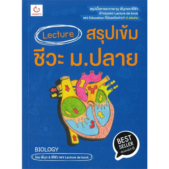 Lecture สรุปเข้มชีวะ ม.ปลาย ปกใหม่ GANBATTE