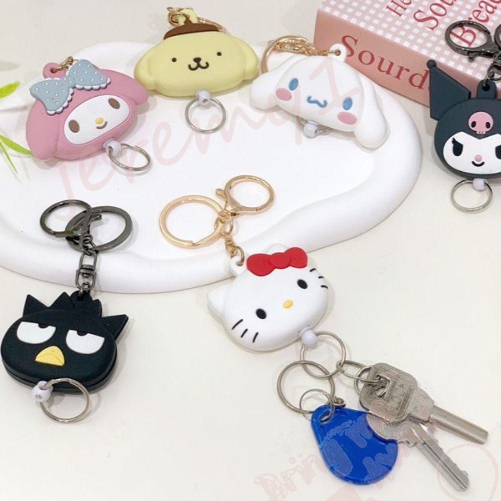 Jeremy1 พวงกุญแจซิลิโคน ยืดหยุ่น ลายการ์ตูนอนิเมะ My Melody Kuromi Mini XO BADBADTZ-MARU Cinnamoroll