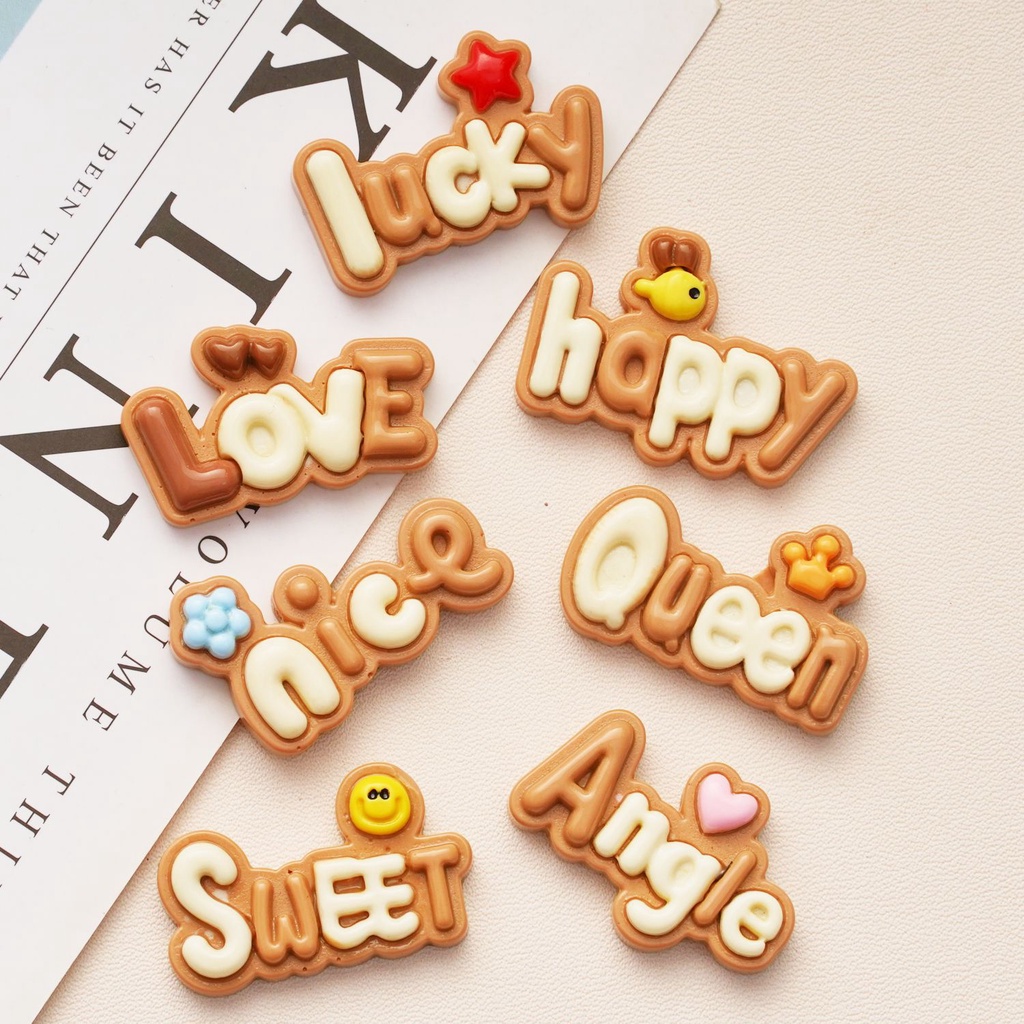 10 ชิ้น / เซต การ์ตูน สีกาแฟ ป้ายเรซิน หลังแบน กิ๊บติดผม ครีมหมากฝรั่ง อุปกรณ์ DIY จี้ เครื่องประดับ วัสดุตกแต่ง
