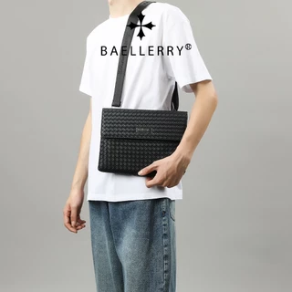 Baellerry's ใหม่ กระเป๋าสะพายข้าง กระเป๋าคลัทช์ ใบเล็ก จุของได้เยอะ สีพื้น สําหรับผู้ชาย