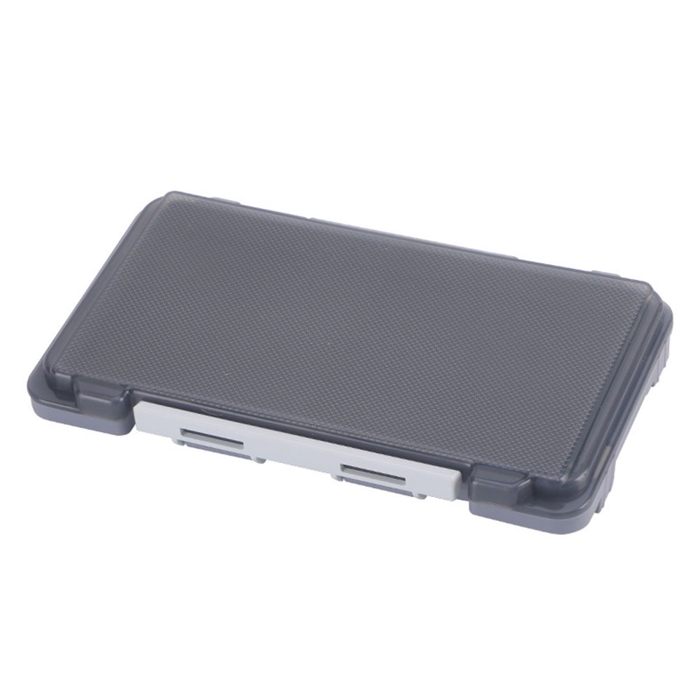 กล่องใส่เหยื่อตกปลา มีฟองน้ําในตัว ขนาด 17.2x9.8x2 ซม. ประสิทธิภาพสูง สีเทา สีส้ม - รูปที่ 2