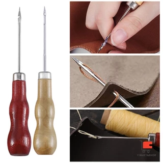DIY 13 ชิ้น ชุดอุปกรณ์เย็บหนัง แฮนด์เมด พร้อมเข็มเย็บผ้า สําหรับเย็บหนัง เครื่องมือซ่อมแซม Sewing set