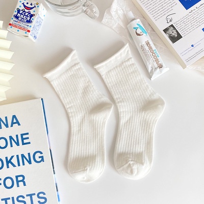 ถุงเท้าข้อสั้นสีขาว ถุงเท้าผู้หญิง JK ญี่ปุ่น ผ้าฝ้ายล้วน สไตล์โลลิต้า นุ่มสบาย - รูปที่ 6