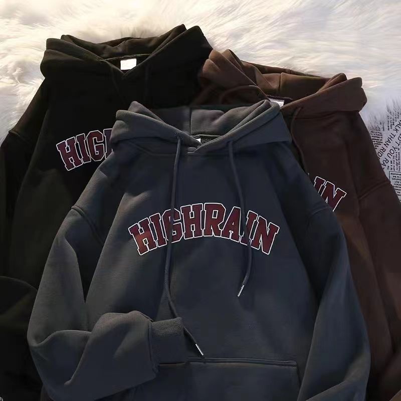 พร้อมส่ง เสื้อกันหนาว มีฮู้ด โอเวอร์ไซซ์ ลาย Lelaki สไตล์เกาหลี พลัสไซซ์ S-3XL สําหรับผู้หญิง