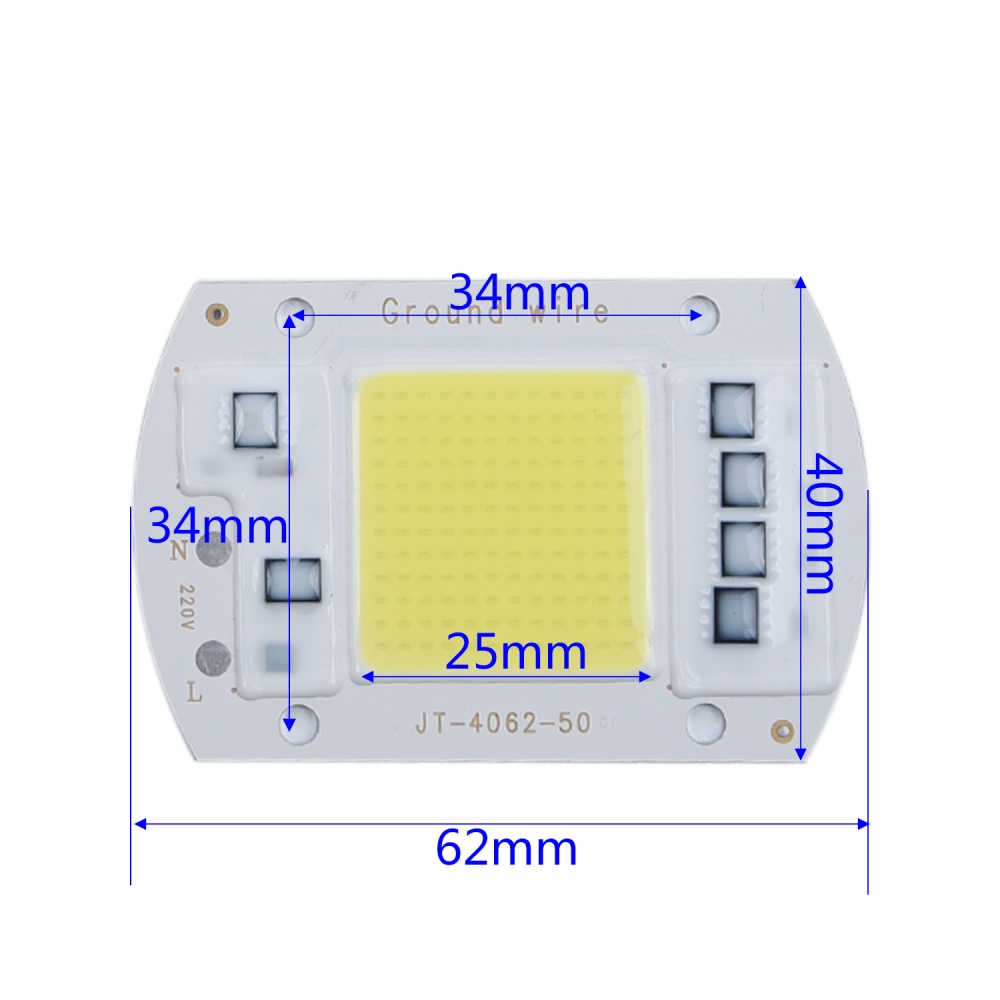 Integrated Smart IC Driver LED Chip Floodlight 20W 30W 50W Cool White 5800 6500K