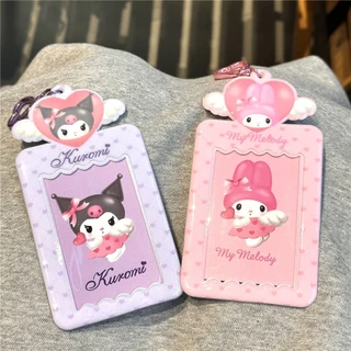 จี้ PVC รูปหัวใจน่ารัก ขนาด 10 ซม. สําหรับใส่บัตรอาหาร โฟโต้การ์ด