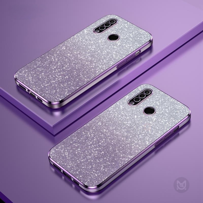 เคสโทรศัพท์มือถือ ซิลิโคนนุ่ม ใส แต่งกลิตเตอร์ ไล่โทนสี หรูหรา สําหรับ Huawei Y7A Y6P Y7 Y9 Y9Prime 2019 P30 P40 P50 P60 Pro