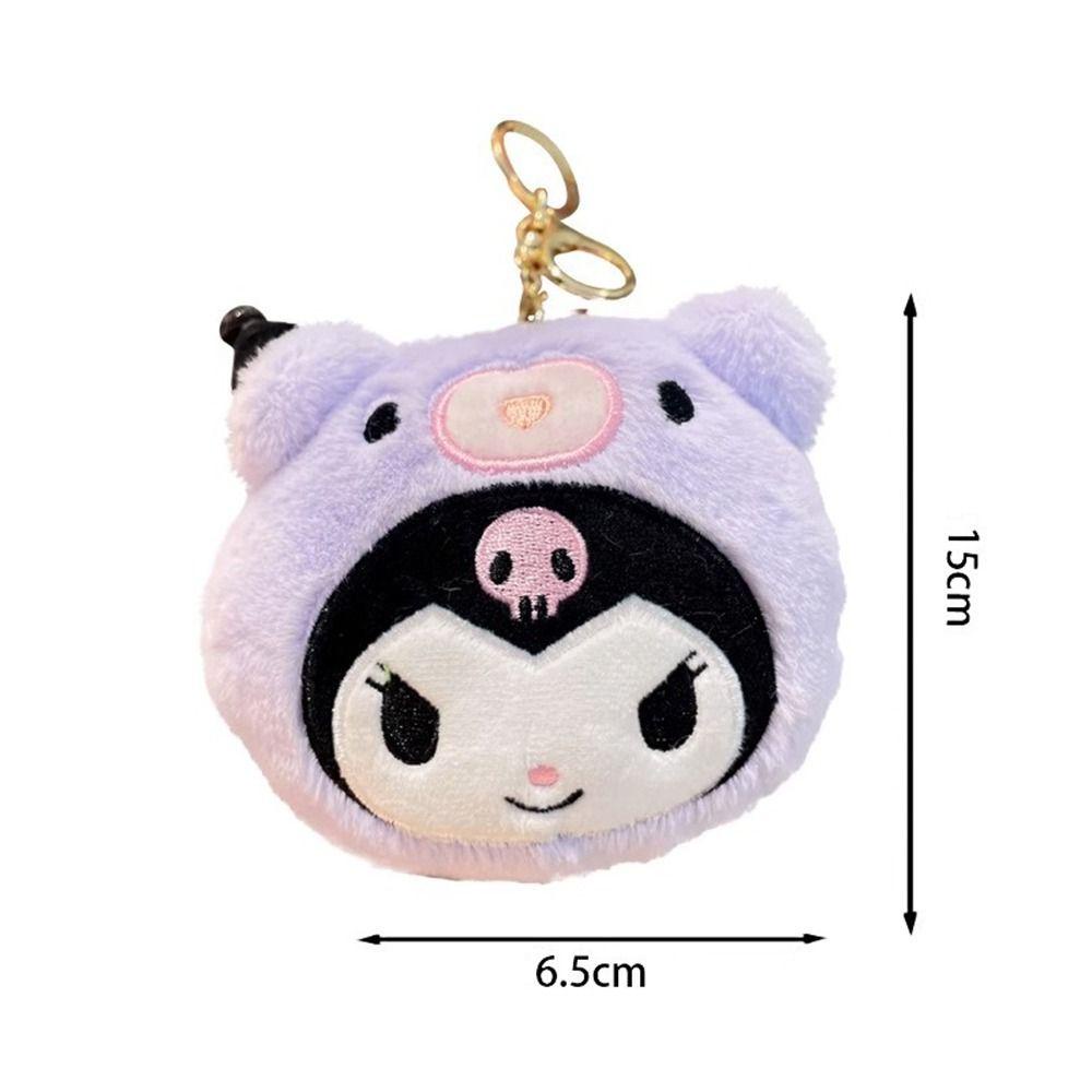 Appear กระเป๋าสตางค์ พวงกุญแจ จี้ตุ๊กตาการ์ตูน Cinnamoroll เปลี่ยนสีได้ หลากสี สําหรับเด็กผู้หญิง 1 ชิ้น