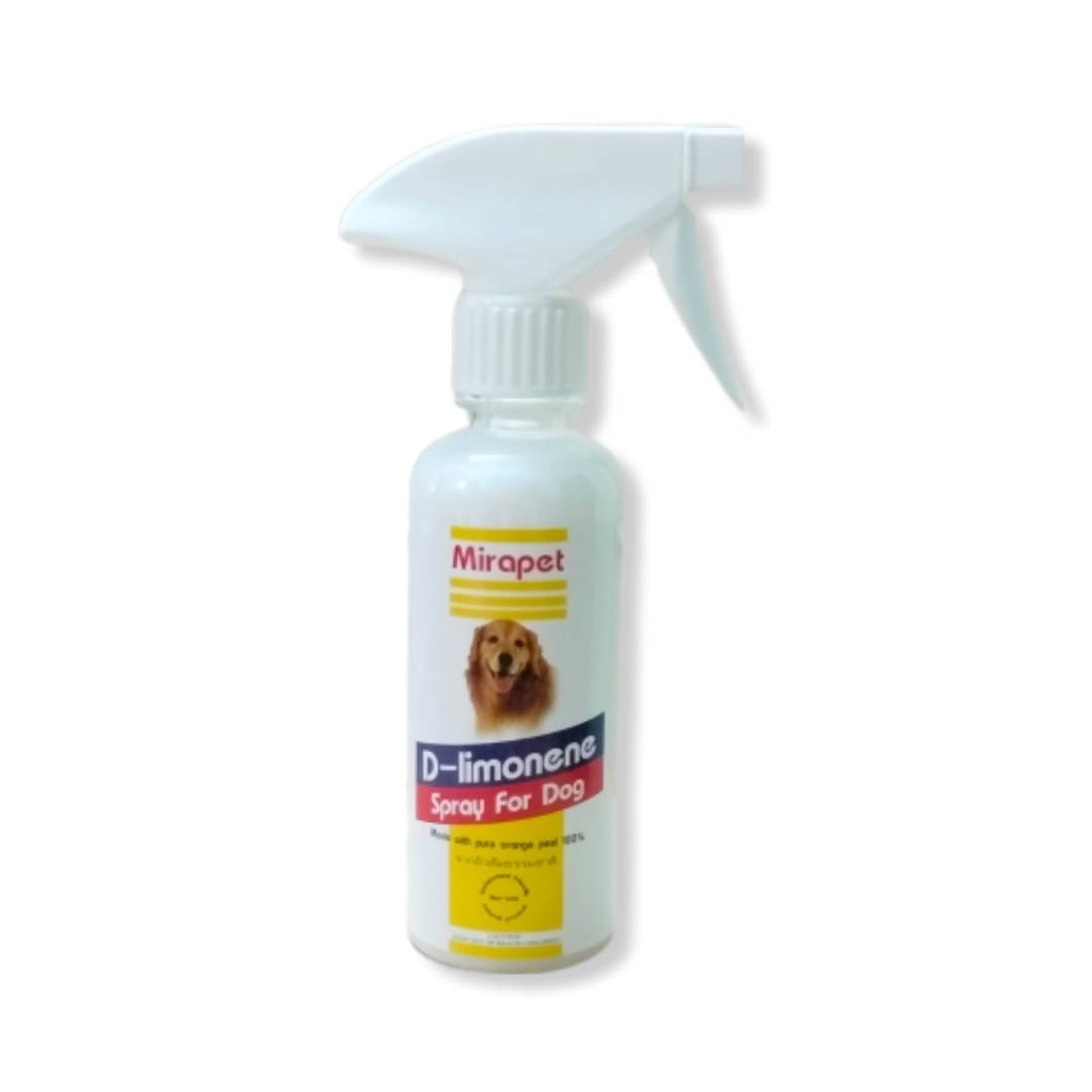 Mirapet D-limonene Fleas & Tick สเปรย์ฉีดพ่นกำจัดเห็บหมัด 250 ml.