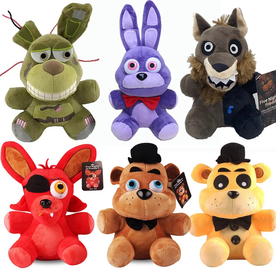 18 CM FNAF Freddy's Plush Toy Stuffed & Plush Animals Bear Rabbit Game Fnaf Birthday Christmas Toys 