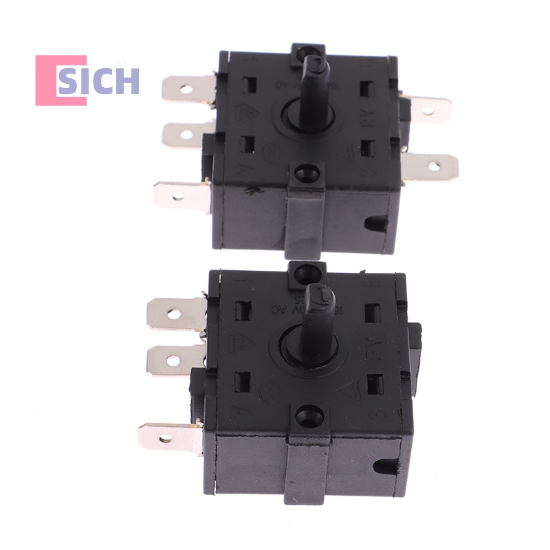 [Sich] ใหม่ สวิตช์ลูกบิดเกียร์เครื่องทําความร้อนไฟฟ้า 3Pin 5Pin 16A สําหรับห้องพัก