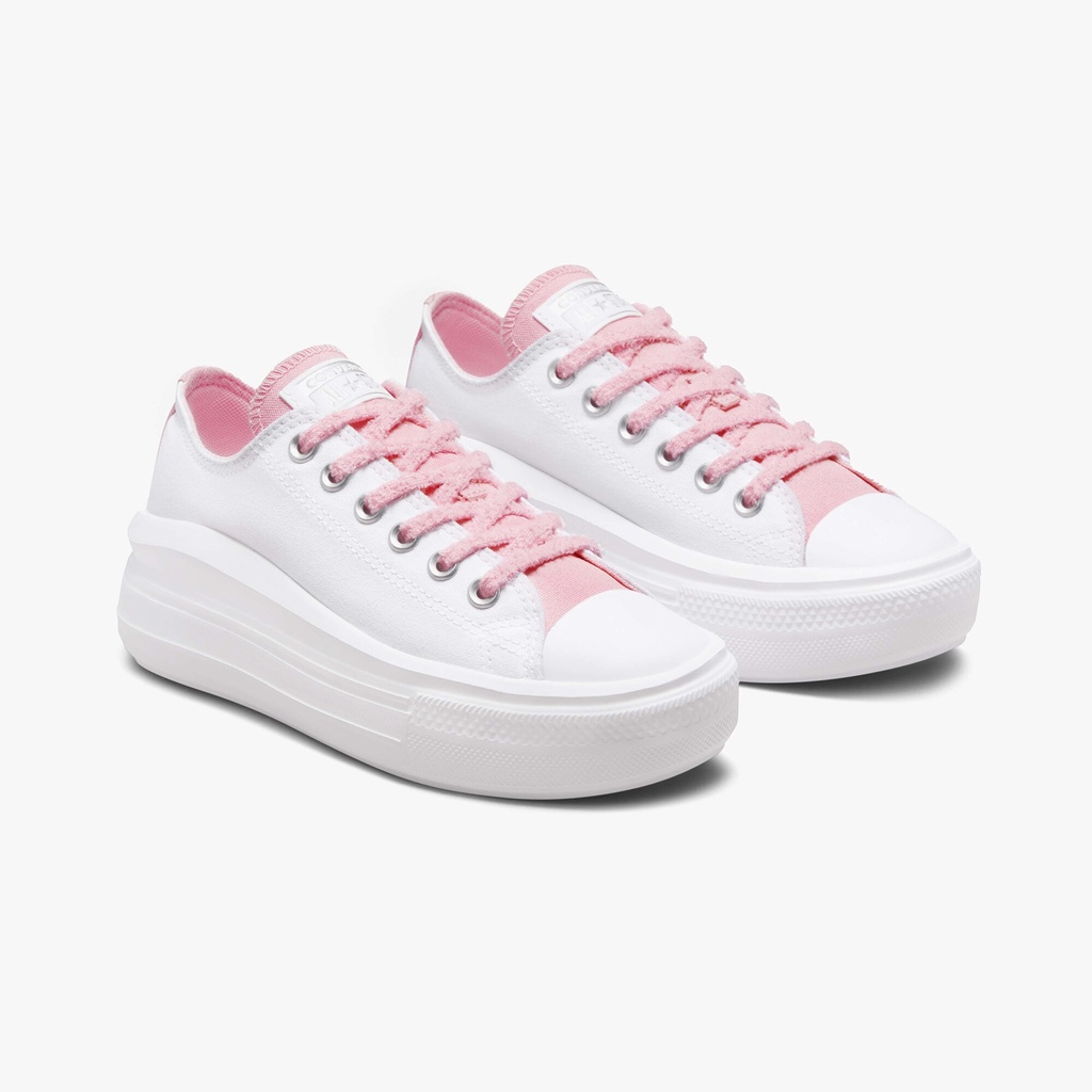 Converse รองเท้าผ้าใบผู้หญิง Chuck Taylor All Star Move Cx Platform Ox | White/Pink ( A03059CS3WTPI