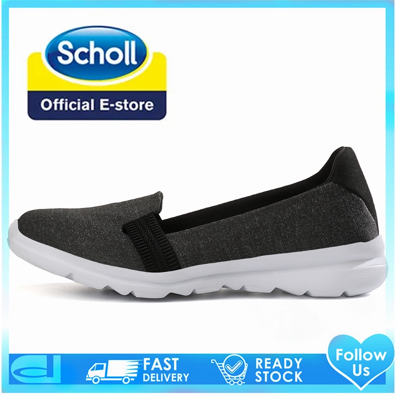 Scholl รองเท้ากีฬา รองเท้าผ้าใบ ส้นแบน สไตล์เกาหลี สําหรับผู้หญิง